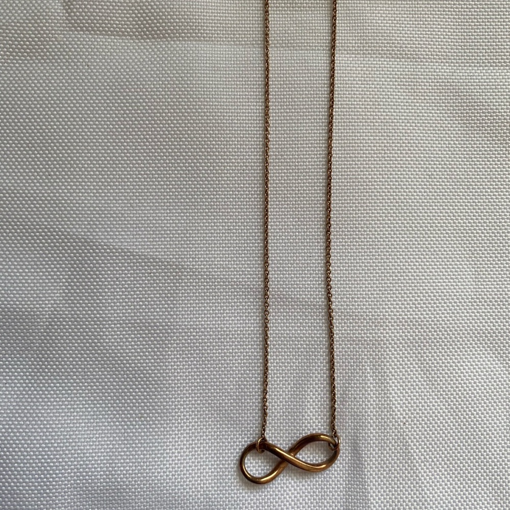 Rose Gold Infinity Necklace